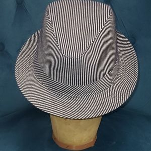 Seersucker Pinstripe Fedora